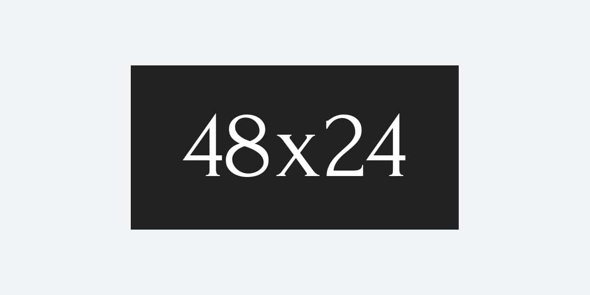 Canvas Sizing 48X24