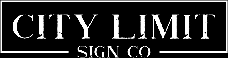 City Limit Sign Co. Logo White