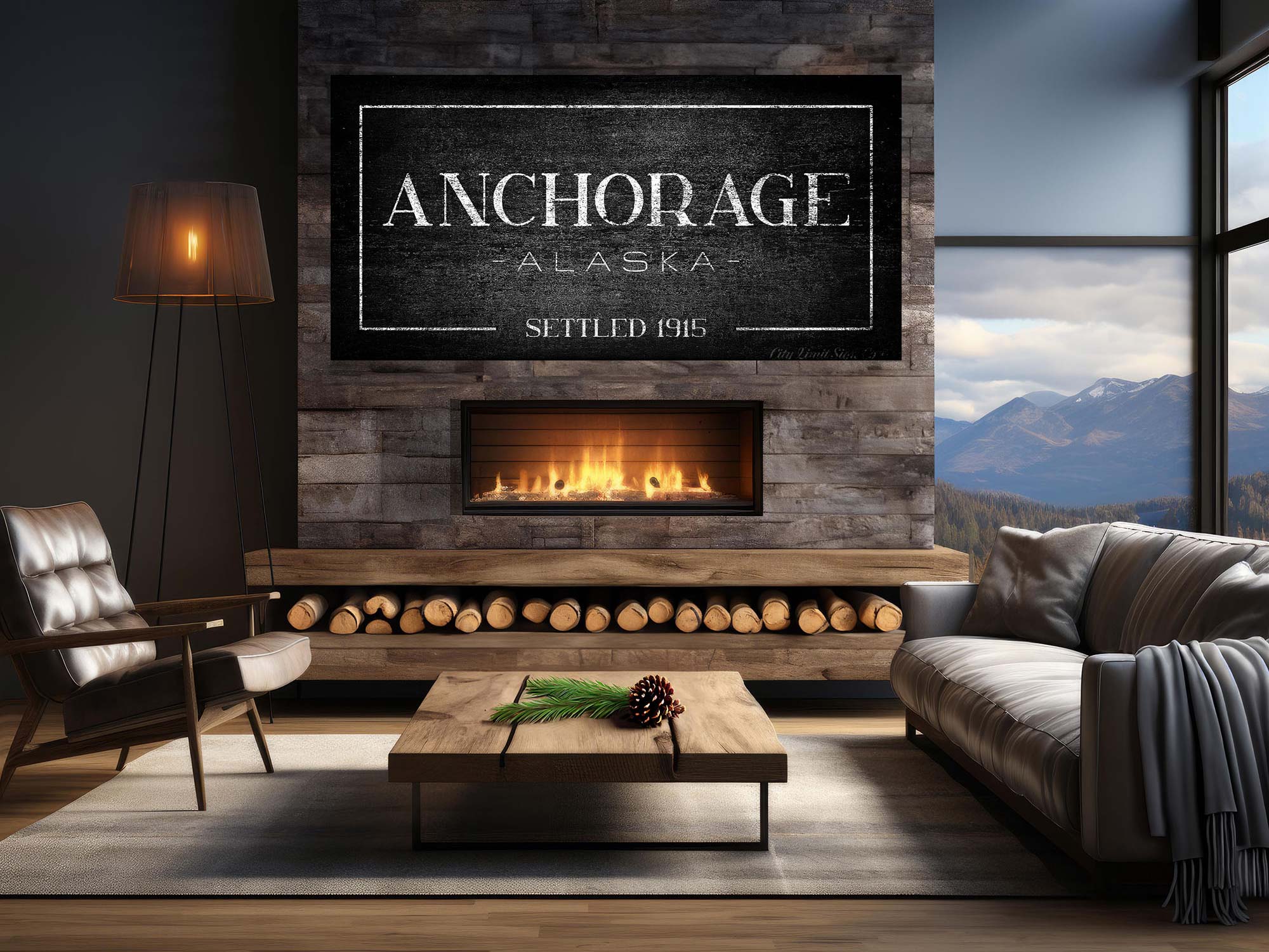 Anchorage Alaska - Custom Canvas Art