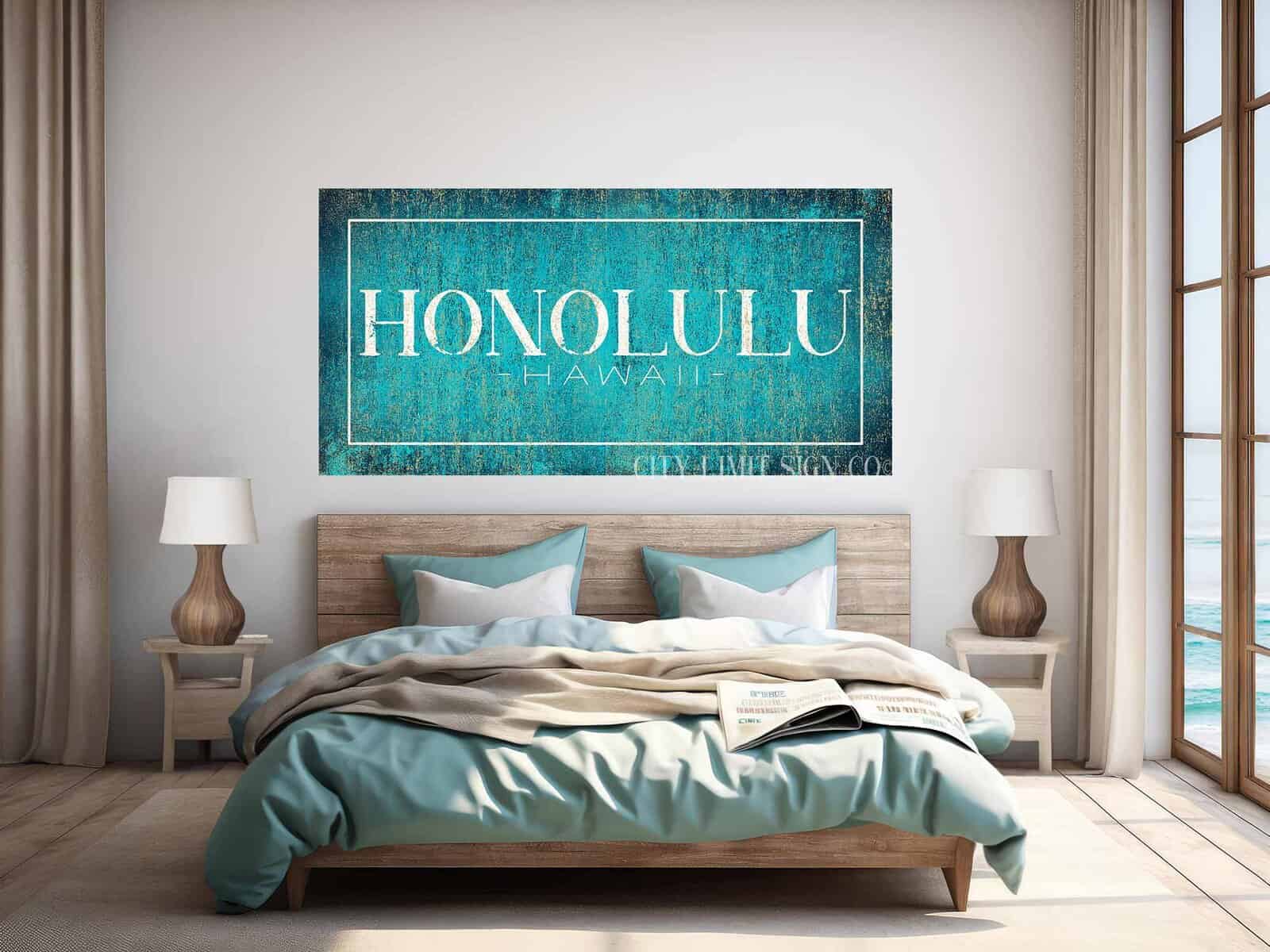Honolulu Hawaii - Custom Canvas Art