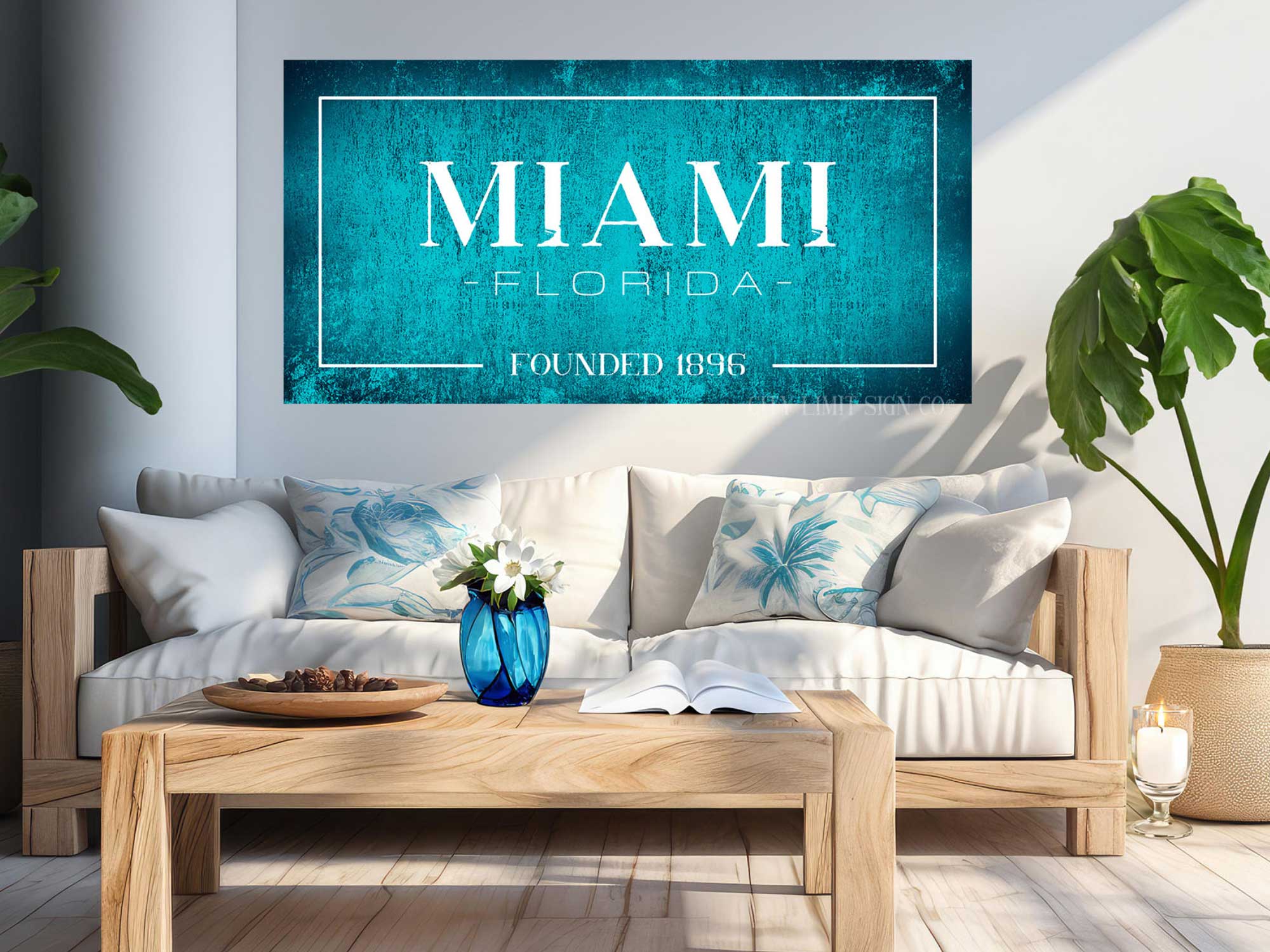 Miami Fl - Custom Canvas Art