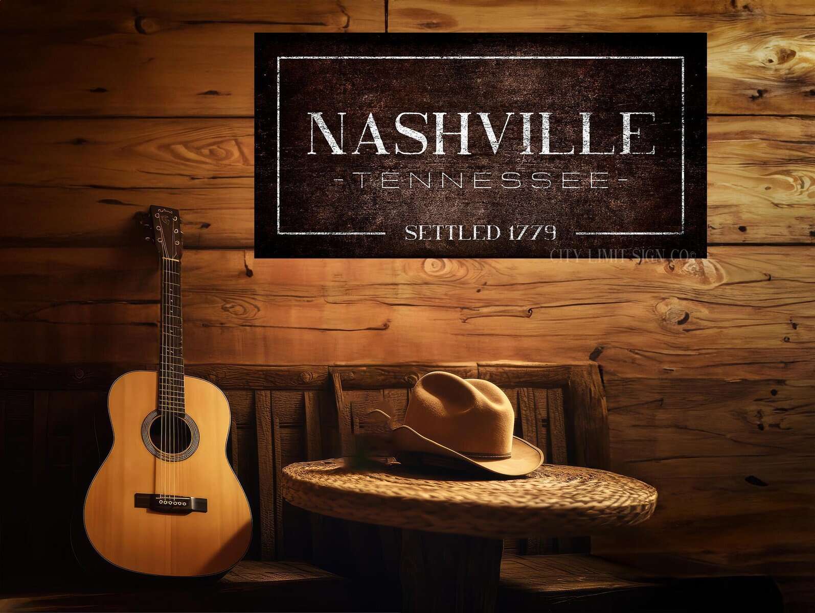 Nashville. Brownjpg Copy - City Limit Sign Co